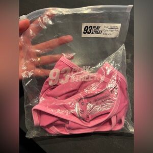 93 Play Street - Carson Poppy Pink Cheeky Bikini Bottoms - 2XL - NWT